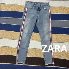 ZARA BASIC Z1975 スキニーデニム ライトブルー サイドライン