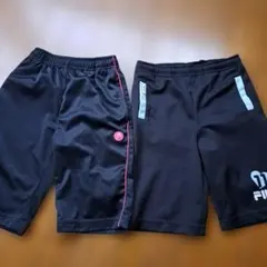 FILA KIDS黒ハーフパンツ IGNIO　ハーフパンツ　ジャージ　2枚セット
