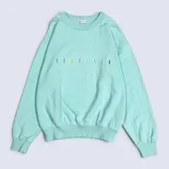 BENETTON 90s ヴィンテージ ロゴ刺繍トレーナー Y2K 古着のサムネイル