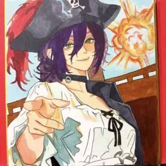 《一点物》手描きイラスト　ファンアート　チェンソーマン　レゼ　アナログ絵