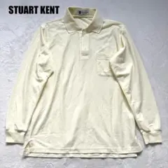 STUART KENT スチュアートケント 長袖 ポロシャツ ライトイエロー M