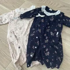 petit main 花柄ロンパース 2枚セットのサムネイル