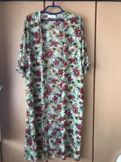 ローリーズファーム　ロングカーディガン 花柄