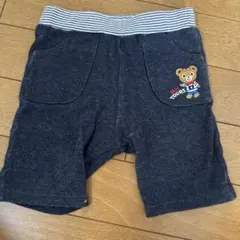 MIKI HOUSE ネイビー クマ刺繍 パンツ 80