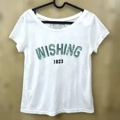 【Ｊ】COCO DEAL WISHING ロゴ 半袖Tシャツ ホワイト 115のサムネイル