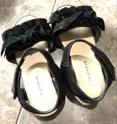 branshes フリルサンダル ブラック 19.0cmのサムネイル