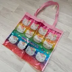 ハローキティ　ビニールバック　オーロラ　2000年製 新品未使用　当時物