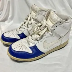 NIKE ダンク ハイ 27cm ホワイト×ブルー レザー