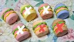 No.125 ハンバーガービーズ おもしろビーズ カスタムビーズ