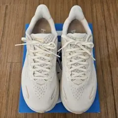 HOKA W CLIFTON10 ワイド 25cm バニラバーチ クリーニング済のサムネイル