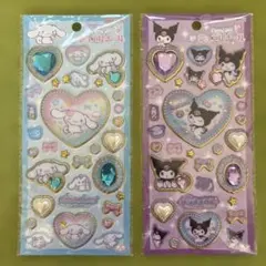 サンリオ　キラキラジュエルシール　シナモロール　クロミ