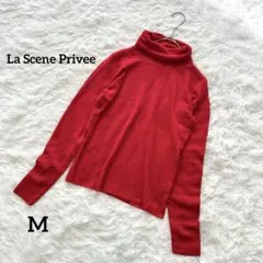 La Scene Privee 羊毛ニット タートルネック タイト 鮮やか M
