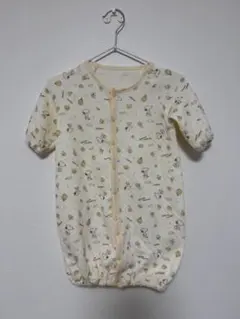 PEANUTS スヌーピー キルト ロンパース カバーオール　50-60cm