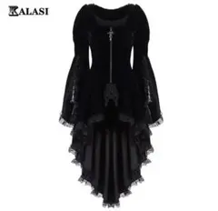 ブラック ゴスロリドレス M #ハロウィン　#衣装