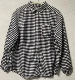 SUN VALLY☆ちび襟ギンガムチェック長袖シャツ　M 送料無料！