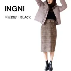 INGNI(イング)エコダウン／オーバーコート　ブラック