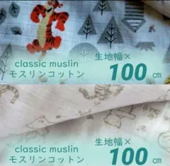 AU01【100cm×2種類】 プーさん カラー/モノトーン