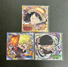 ワンピース大海賊シール ウエハース LOG.2 ルフィ　ゾロ　サンジ