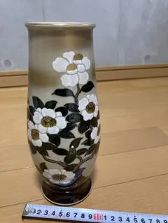 h 九谷焼 九谷栄山 花瓶 骨董品 陶器 - メルカリ