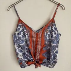 H&M ペイズリー柄 ビスチェ キャミソール Ｖネック 夏 リゾート 海のサムネイル