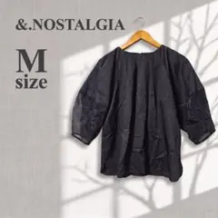 &.NOSTALGIA ブラウス ブラック Mサイズ