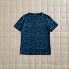 未使用！　ブラックレーベル　クレストブリッジ　Tシャツ　迷彩　カモフラ　紺のサムネイル