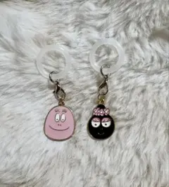 バーバパパ バーバママ めじるしアクセサリー チャーム アンブレラマーカー　２個