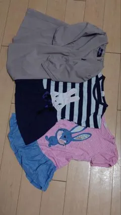キッズ女の子90センチ　ワンピース3点セット