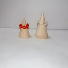 組合せとサイズ変更可　ビーズリング　韓国風