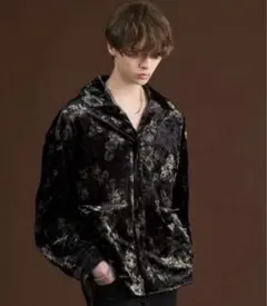 ADRER ヴィンテージフラワーベロアシャツ