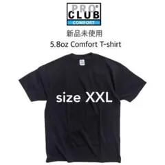 【プロクラブ】新品未使用 無地 5.8 コンフォート 半袖Tシャツ 黒 2XL
