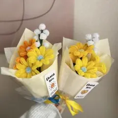 韓国/枯れない花/お祝い/フラワーモールミニブーケ２点セット