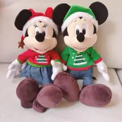ディズニーストア　ミッキー ミニー クリスマス ぬいぐるみセット