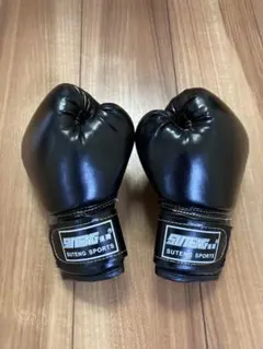 【美品】　子供用　SUTENG SPORTS ボクシンググローブ ブラックのサムネイル