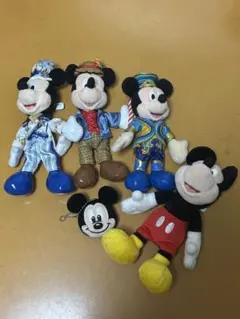 ディズニー ミッキーマウス ぬいぐるみ 5点セット
