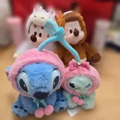 【送料込】2026年干支ミッキー・ミニー、スティッチ&スクランプぬいぐるみ他