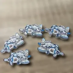 シナモンロール アクリルビーズ エンボス加工 カスタムビーズ