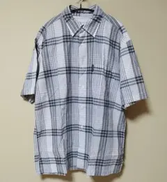 SIMPLE LIFE 半袖シャツ チェック 綿100%