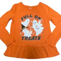 carter's ゴーストデザイン長袖カットソー 6/6x ハロウィンTシャツ
