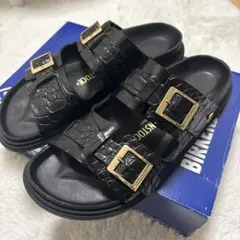 40 黒 Rick Owens BIRKENSTOCK サンダル ARIZONA - メルカリ