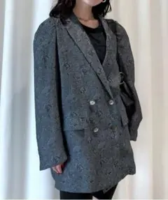 AmeriMEDI LILY JACQUARDゴールド ダブルブレストジャケット - メルカリ