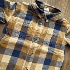 h&m チェック柄シャツ74 6-9m