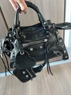 正規品】BALENCIAGA ネオカゴール xs シルバー ラインストーン付き