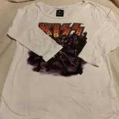 earth music&ecology KISS コラボ 七分袖Tシャツ