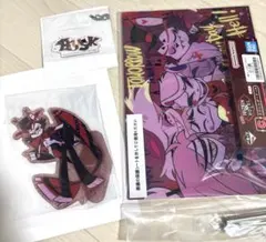 ハズビンホテル一番くじハスク、F賞アクリルスタンドH賞チャームC賞アクリルボード