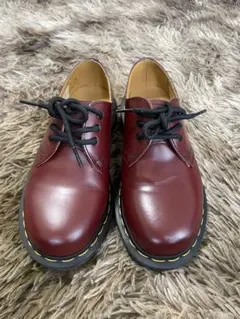 Dr. Martens バーガンディ レースアップシューズ