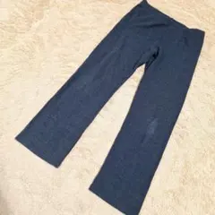 ノーブランド ネイビー カジュアルパンツ 古着 レディース【LL】おしゃれ