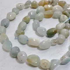 cr150/SALE！天然石◇ミックスアマゾナイト　タンブル1連