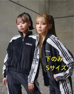 adidas W ADIBREAK VELOUR TP 黒 S