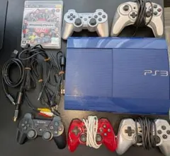 動作確認済 PS3本体 すぐ遊べるセット！コントローラ5個（訳あり含）＋ソフト